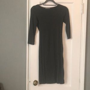 Grey midi dress